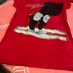 Michael Jackson Red  T-Shirt